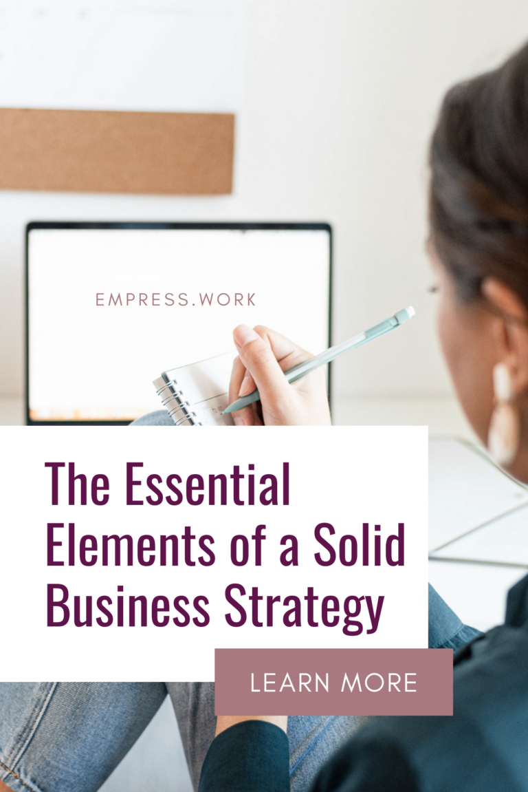 The Essential Elements of a Solid Business Strategy