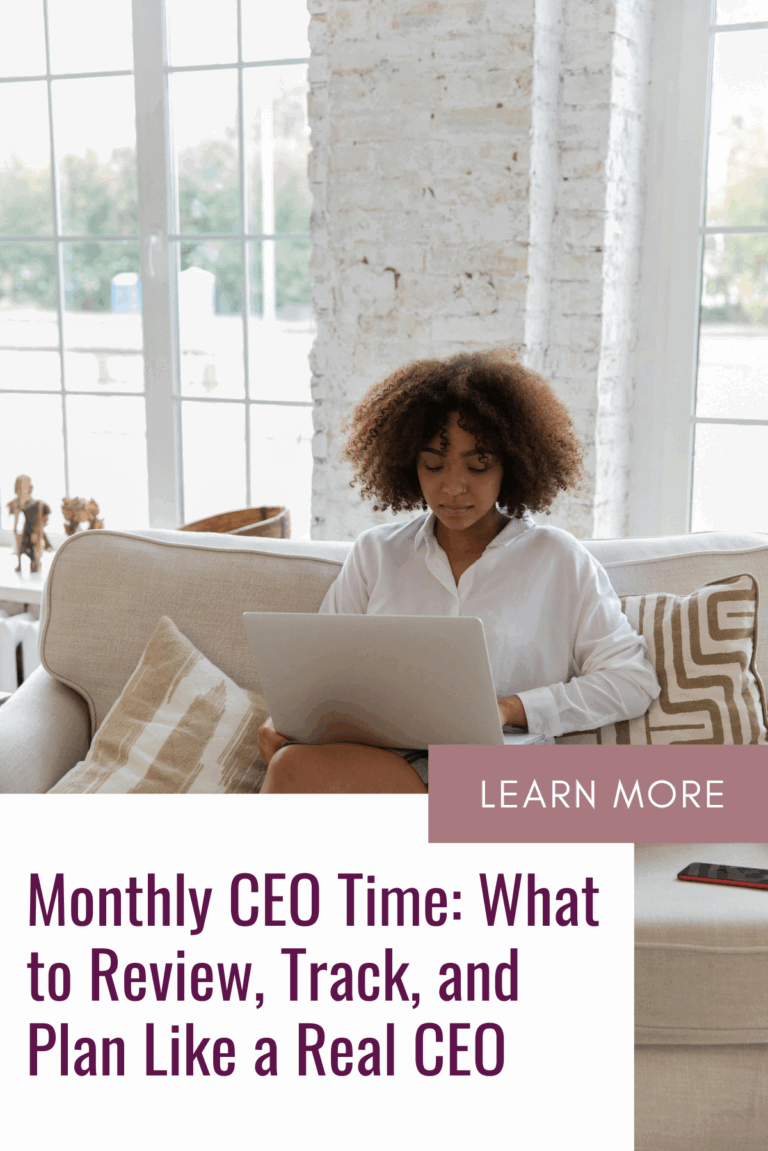 Monthly CEO Time: What to Review, Track, and Plan Like a Real CEO